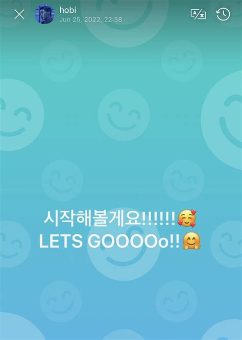 7bts update⁷ on Twitter j hope on weverse SUDAH DIMULAI