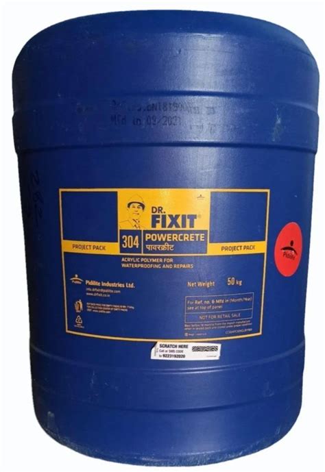 L Dr Fixit Powercrete Waterproofing Chemical Milky White At Best