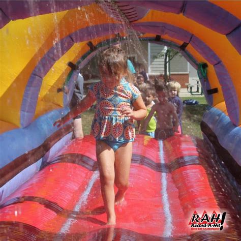 Inflatable Slip And Slide Record A Hit Entertainment Party Rental