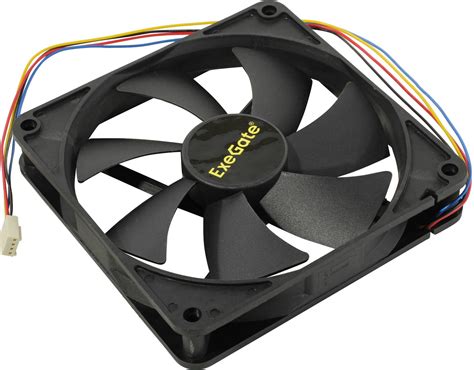 Вентилятор 140x140x25 Exegate EX14025B4P-PWM, 0-1200rpm, 28dB(M), 0.06A ...