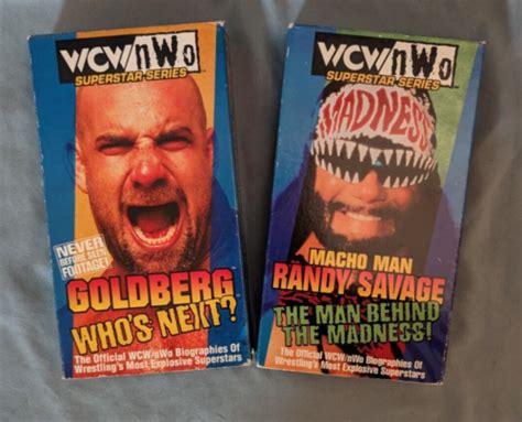 Wcw Nwo Superstar Series Lot Of Vhs Macho Man Randy Savage Goldberg