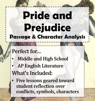 Pride And Prejudice Passage Character Analysis Lessons Tpt