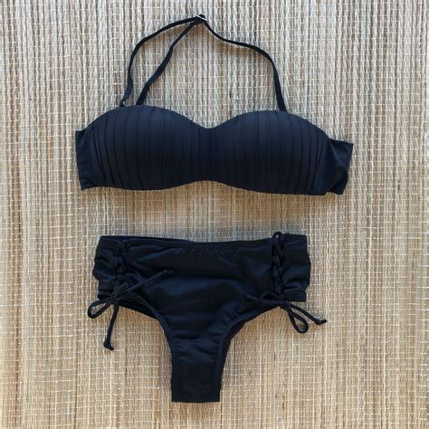 Biquini Tomara Que Caia Hot Pants Preto Dondoca Moda Feminina Dondoca Moda Feminina
