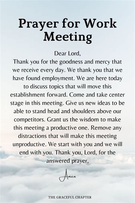 10 Short Prayers For Meetings And Gatherings The Graceful Chapter