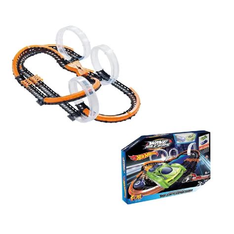 Hot Wheels Pista Wave Racers Triple Skyloop Fun Casa Tom