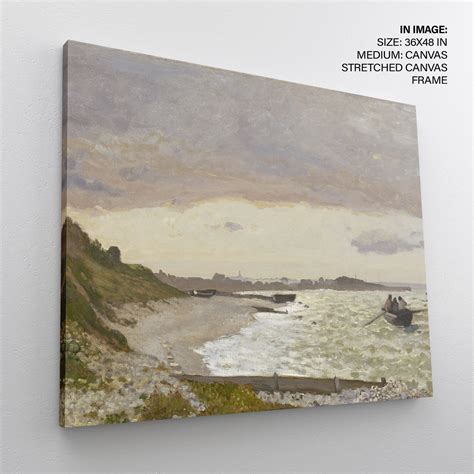 Seashore At Sainte Adress By Claude Monet 1864 Wall Art Hanging