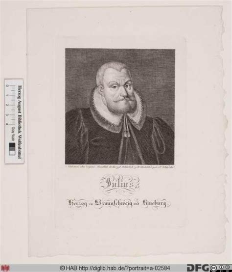 Bildnis Julius Herzog zu Braunschweig Lüneburg Wolfenbüttel reg 1568