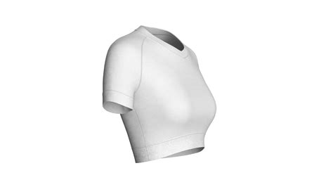 Artstation Ladies V Neck Crop Tops Resources