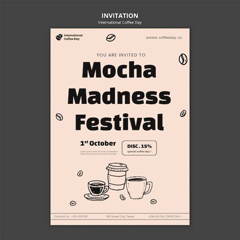 Coffee Event Invitation Design Images Free Download On Freepik