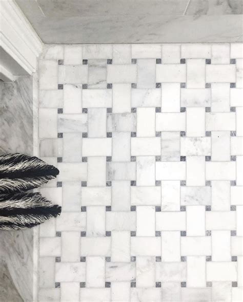 Basketweave Tile Bathroom Mosaic Bathroom Floor Marble Tile Bathroom