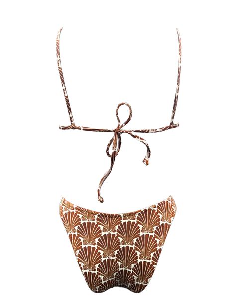 Brown Seashell Bralette Bikini Emma Swimwear