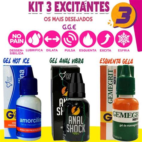 kit Sex Shop Produtos Lubrificante intimo Gold Top Gel Lubrificante Íntimo Magazine Luiza