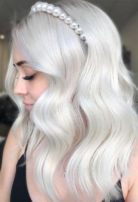Stunning Shades Of Icy Platinum Blonde Hair