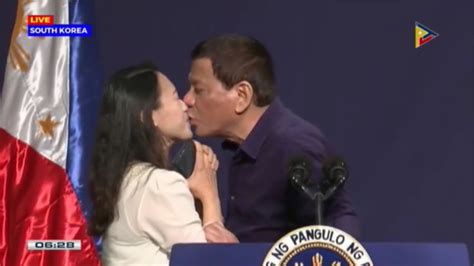 Crowd Goes Crazy As President Duterte Lip Kisses An Ofw In South Korea