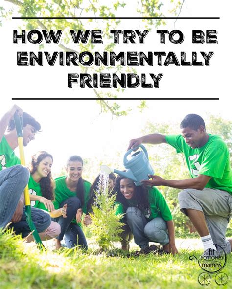 How We Try to Be Environmentally Friendly 