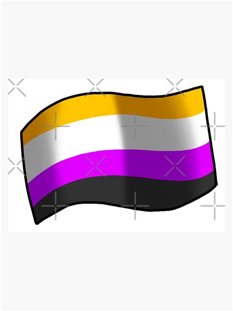 Non Binary Flag Sticker By Spiff O Matic Redbubble