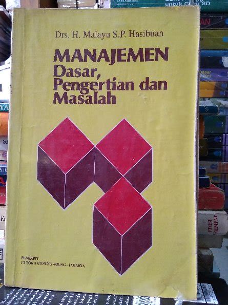 Jual Original Buku Manajemen Dasar Pengertian Dan Masalah Karangan Drs