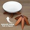 Amazon Premium Set Of Foldable Wooden Trivets For Hot Pots And Pans Tree Shaped Sapele