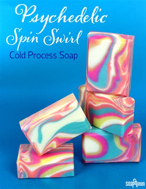 Psychedelic Spin Swirl Cold Process Tutorial Soap Queen