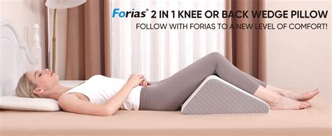 Amazon Forias Knee Wedge Pillow To Elevate Knee Pure D