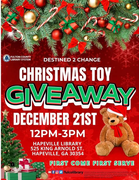 Christmas Toy Giveaway at Hapeville Library