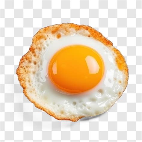 Fried Egg Transparency Background Psd Premium Ai Generated Psd