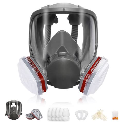 Full Face Reusable Respir tor Mask - Organic Gas Dust Chemical