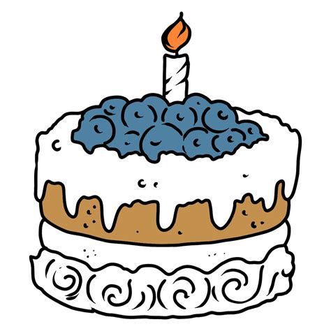 Blueberry Cake Coloring Page ♥ Online And Print For Free