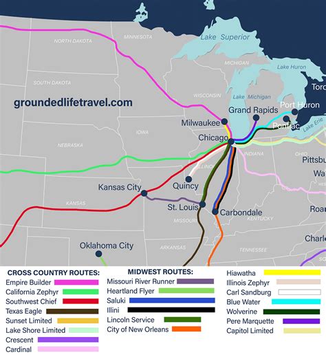 Amtrak Map and Route Guide | Grounded Life Travel