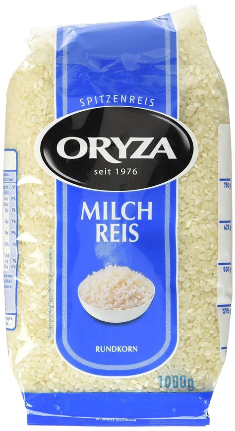 Oryza Milchreis Rundkorn 1 kg Amazon de Lebensmittel Getränke