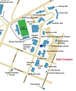 Shepherd University Campus Map