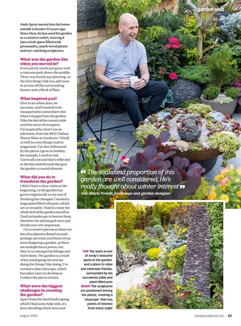 Bbc Gardeners World Magazine Subscriptions And August Issue