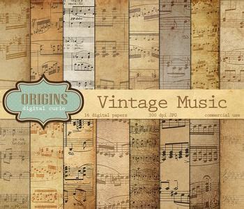 Vintage Music Scrapbook Paper