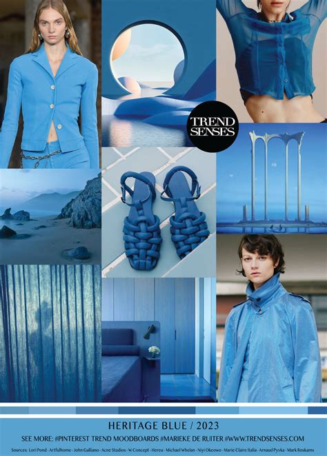 HERITAGE BLUE // 2023 | Color trends fashion, Fashion trending moodboard, Fashion trend forecast