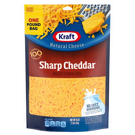 Save On Kraft Cheddar Cheese Sharp Shredded Natural Order Online