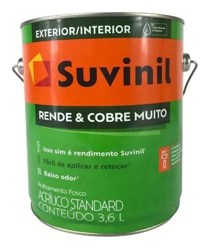 Tinta Acr Lica Antimofo Fosco Branco L Suvinil Parcelamento Sem Juros