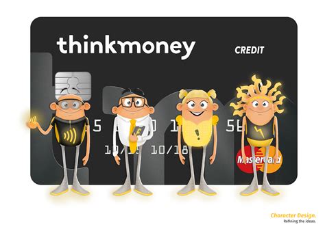 Think Money Credit Card Advert Character Design on Behance