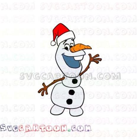 Santa Olaf Frozen Svg Dxf Eps Pdf Png