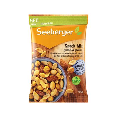 Смесь SEEBERGER Snack-Mix with chickpeas roasted, salted соленые ядра ...