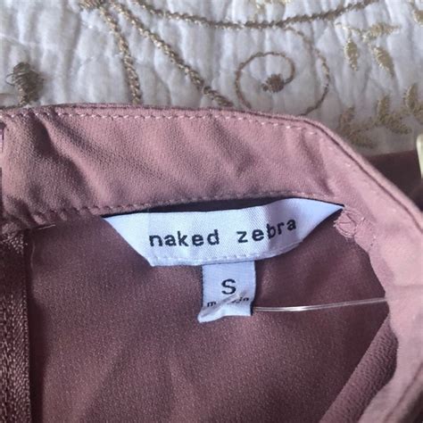Naked Zebra Tops Naked Zebra Pink Nude Blouse Poshmark