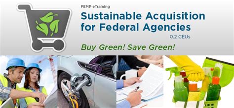 Femp Debuts New Training On Sustainable Acquisition For Federal