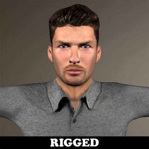 Rigged Man D Model By Cgtools