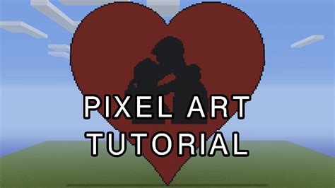 Minecraft Pixel Art Tutorial Valentines Day Heart Youtube