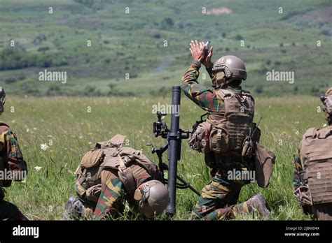 Illustration Picture Shows A Visit Of The Belgian Defence Minister To