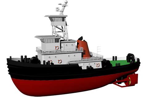 Little Tug Boat - STEP / IGES - 3D CAD model - GrabCAD