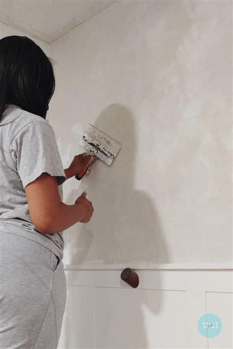 Skimming A Textured Wall For Wallpaper Diy House Renovations