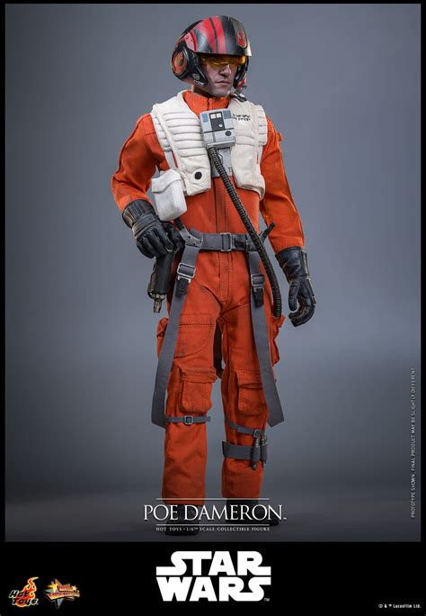 Hot Toys Debuts Star Wars The Force Awakens Poe Dameron 1 6 Figure