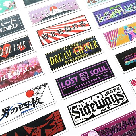 Japanese Decal Hentai Anime Stickers Funny JDM Drift Car Stickers Japan Cute Cartoon Shopee
