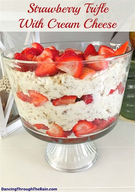 Strawberry Trifle With Cream Cheese