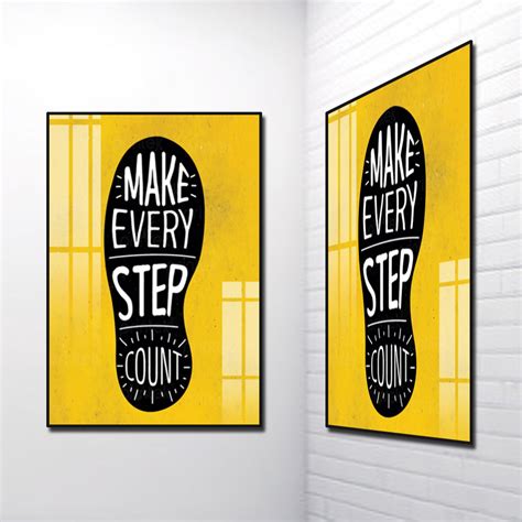 Tranh Slogan: Make Every Step Count